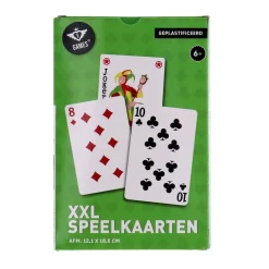 Speelkaarten xxl 18,5 x 12 cm