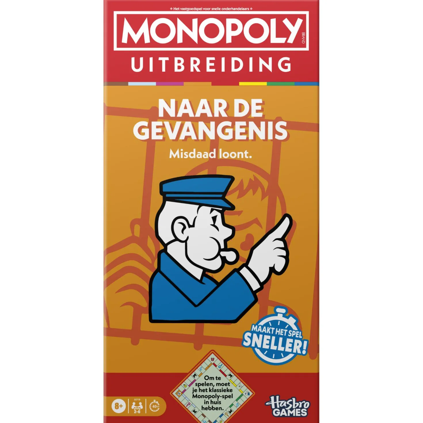 Spel Monopoly uitbreiding go to jail
