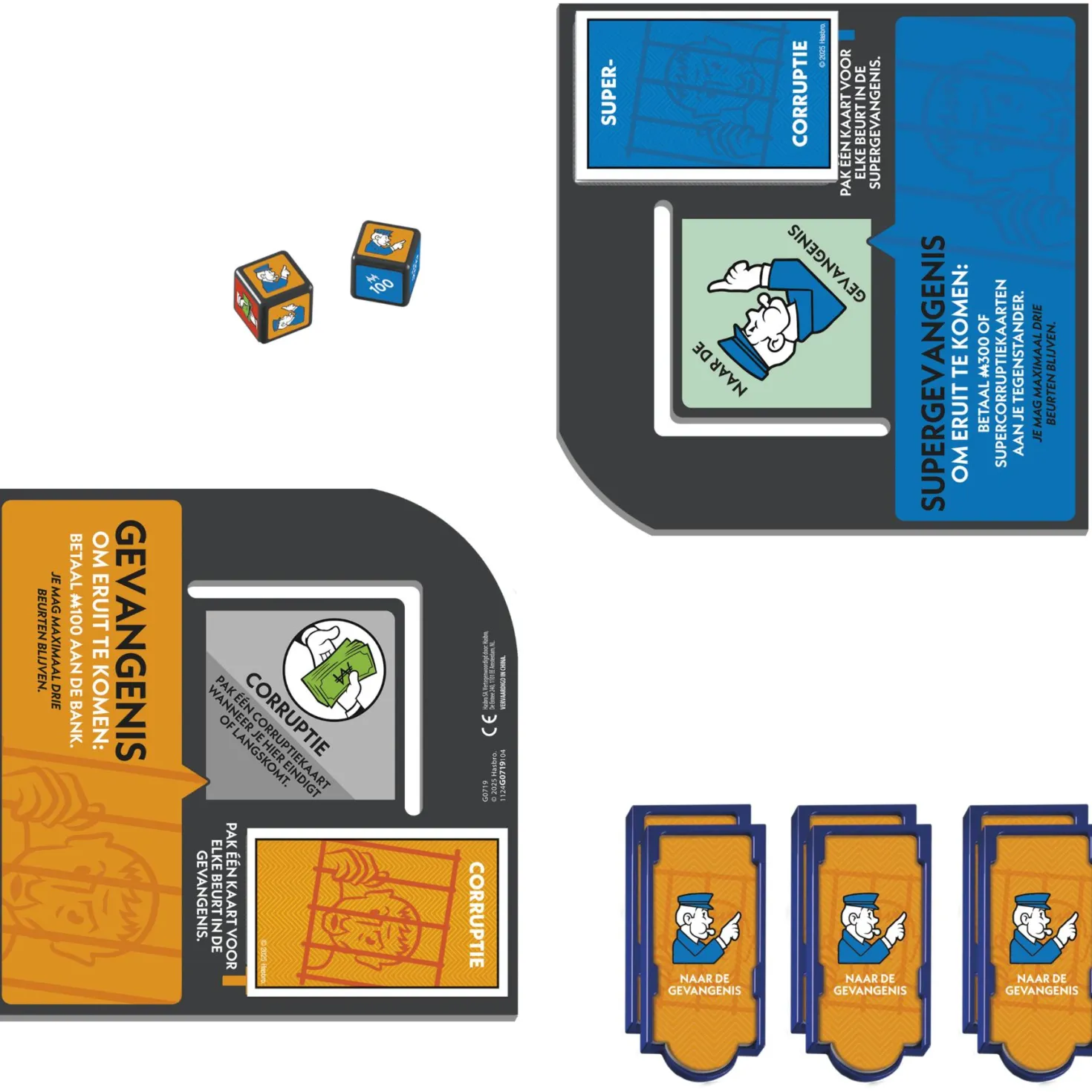 Spel Monopoly uitbreiding go to jail
