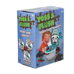 Spel Toss & flush poepschiet spel