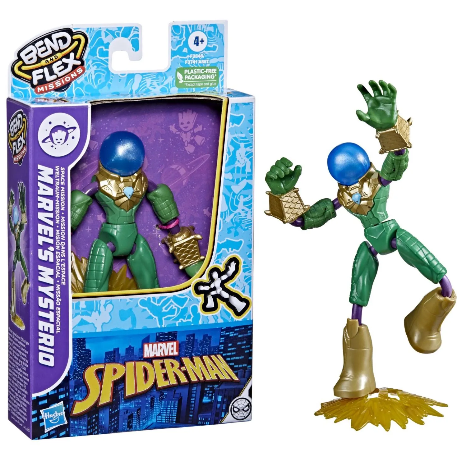 Spiderman Bend N Flex Space Mission Figuren Assorti
