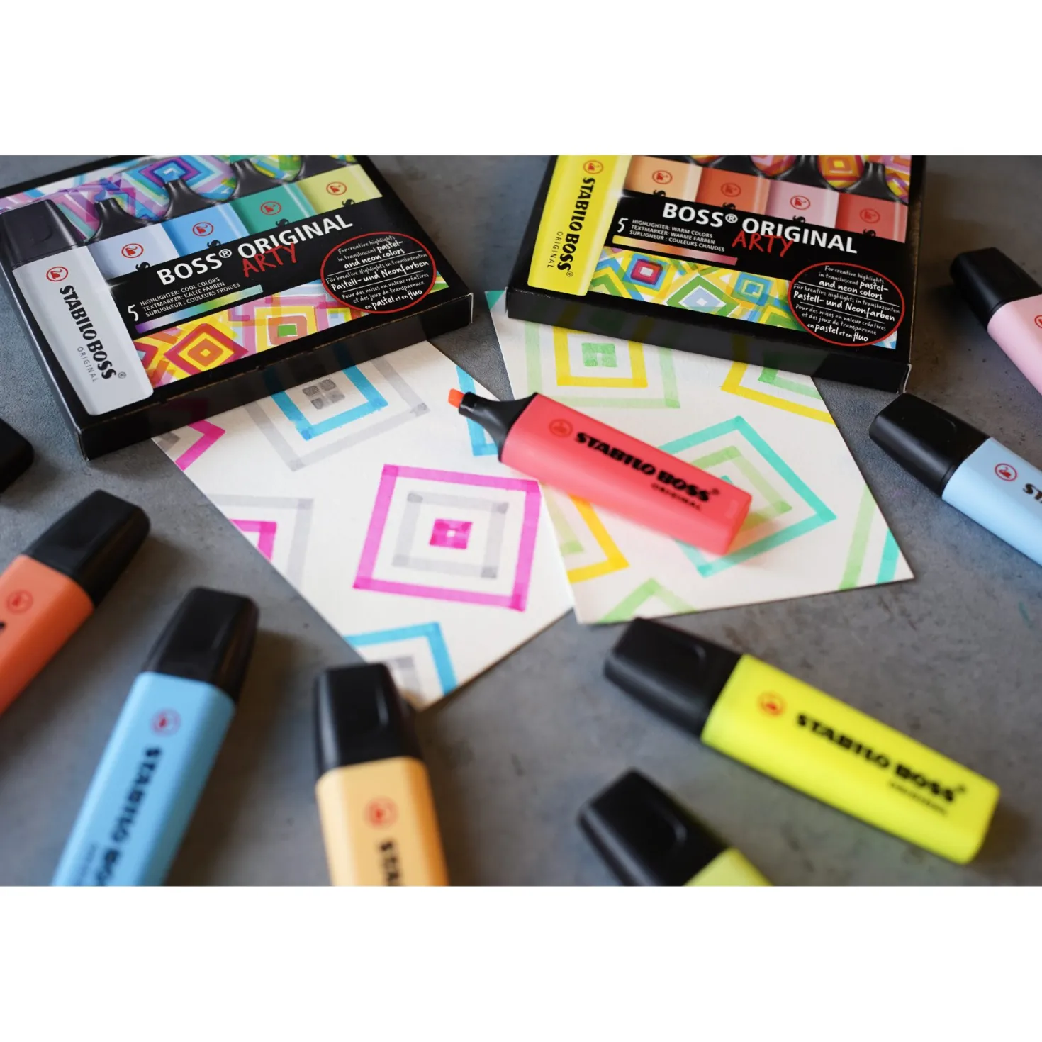 Stabilo Boss original markeerstift 4 stuks
