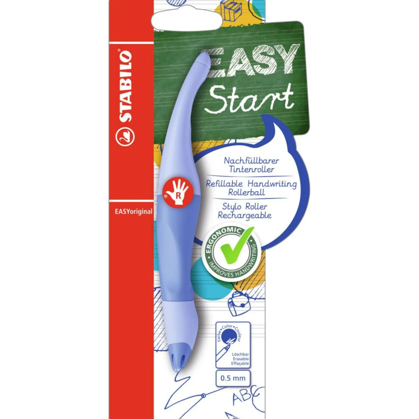 Stabilo Easy Original Pastel Blauw Rechtshandig