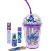 Stitch drinkbeker met make-up set