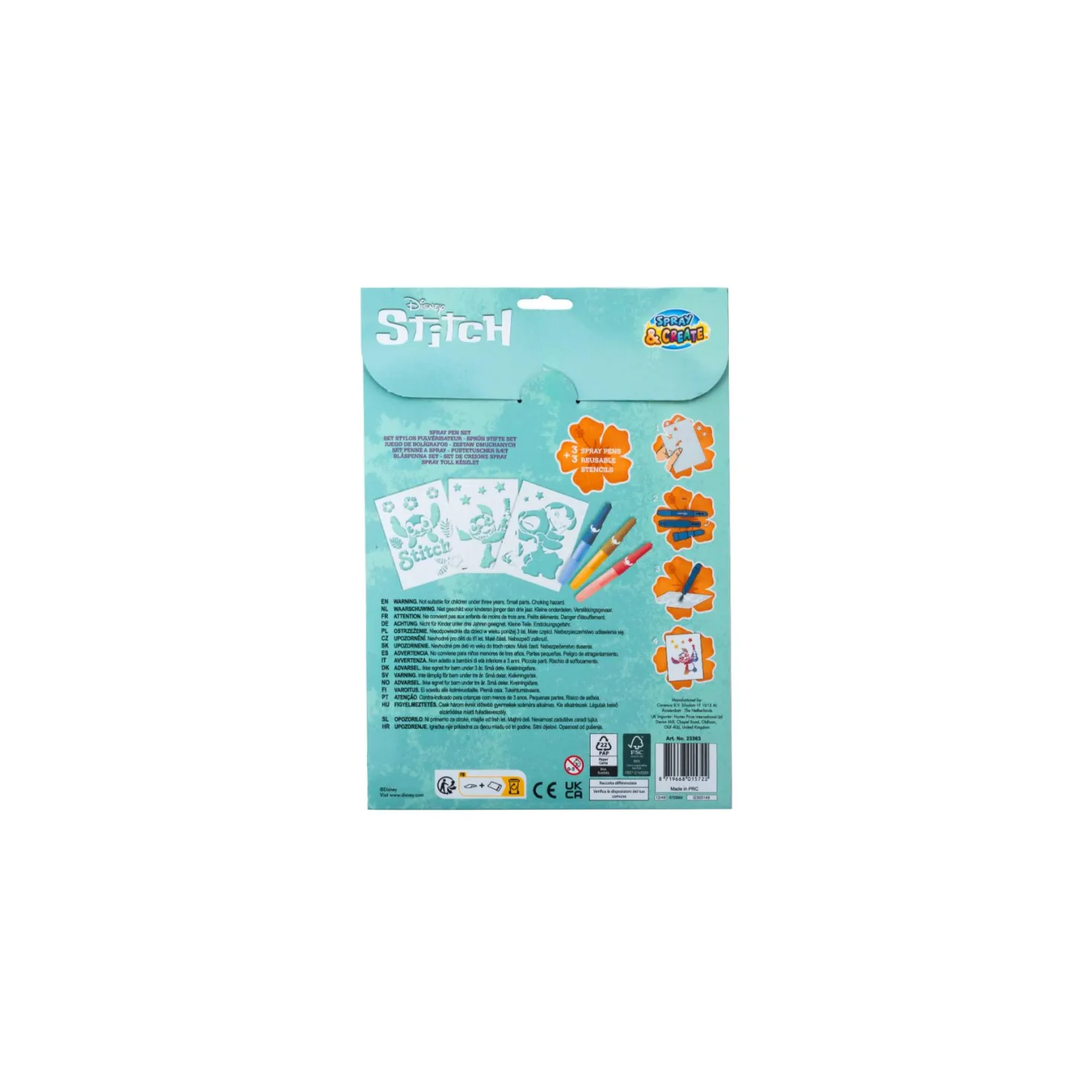 Stitch Spray Pen Set In A4 Envelope