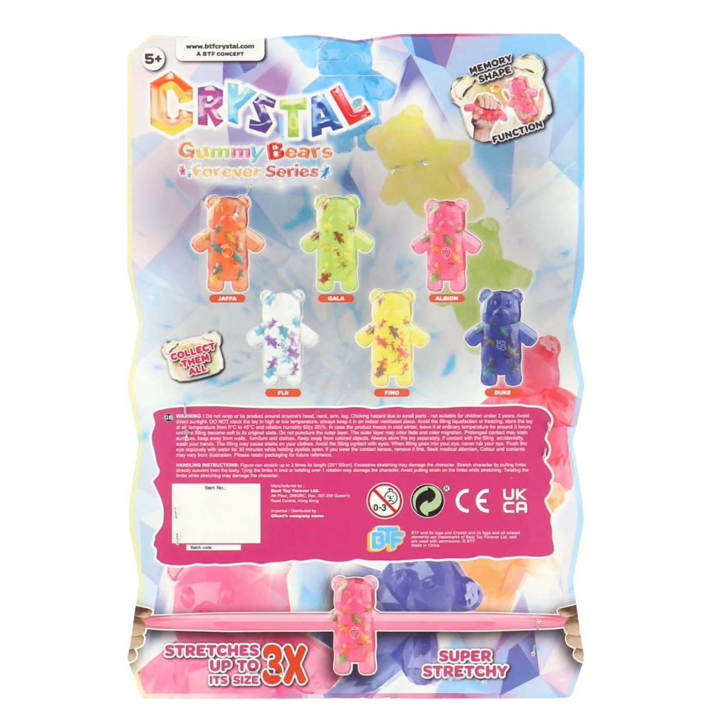 Stretchapalz Crystal Gummy Bear willekeurige kleur