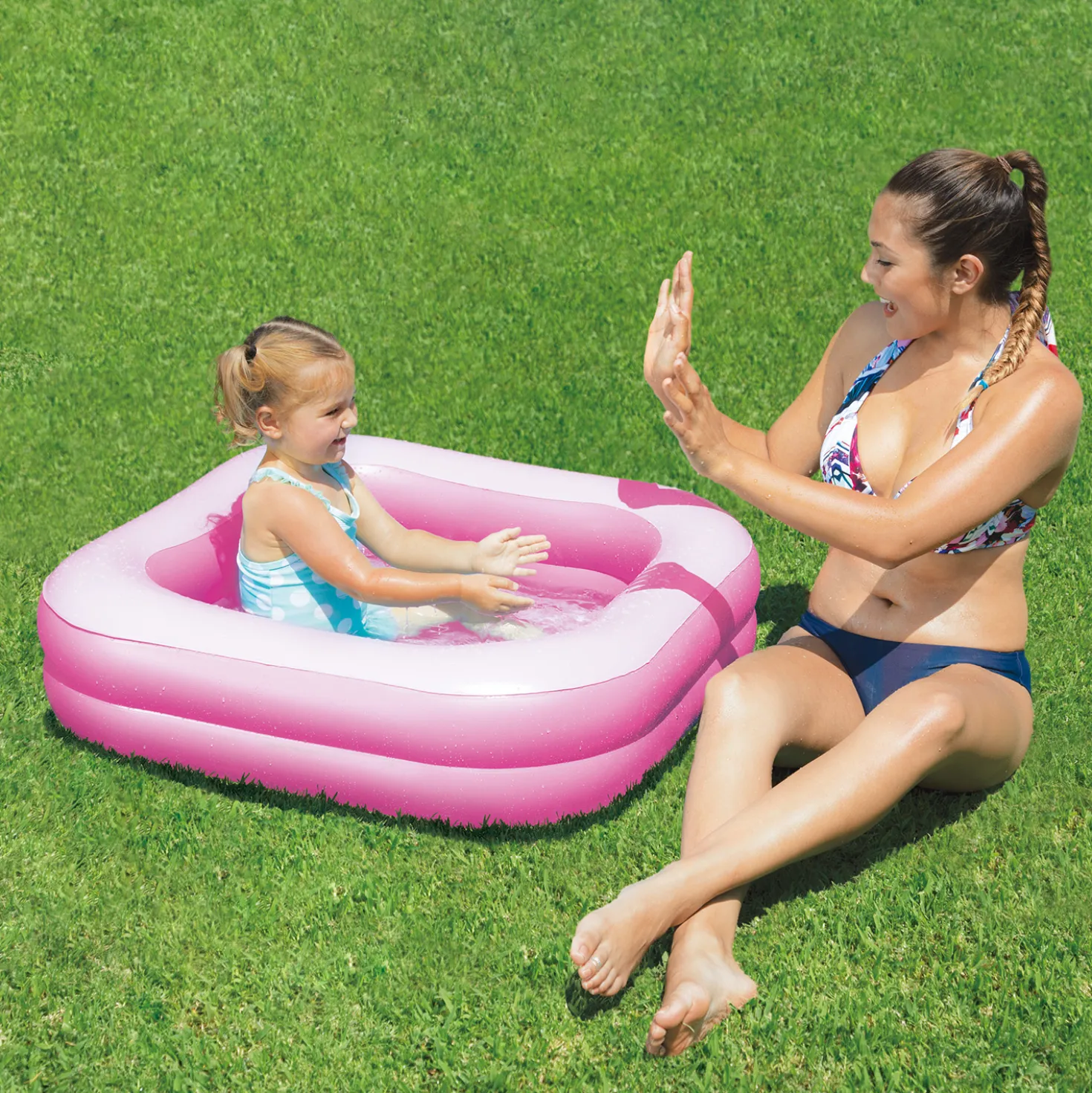 Summer Waves baby zwembad roze 86x86x25 cm