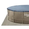 Summer Waves Zwembad Elite Frame 488 X 122 cm Dark Triple Basketweave + filterpomp