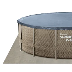 Summer Waves Zwembad Elite Frame 488 X 122 cm Dark Triple Basketweave + filterpomp