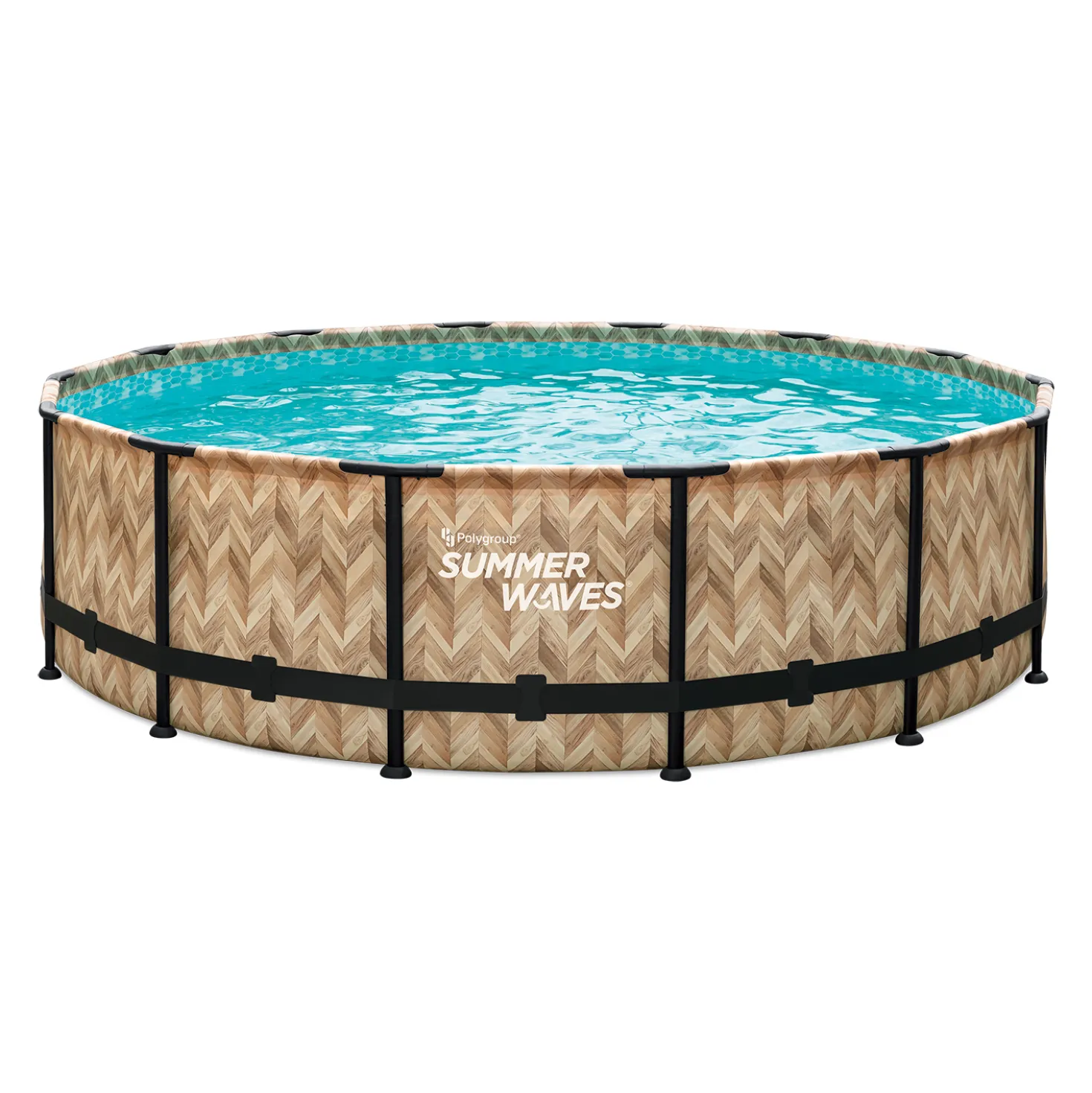 Summer Waves Zwembad Elite Frame 427 X 107 cm Light Oak
