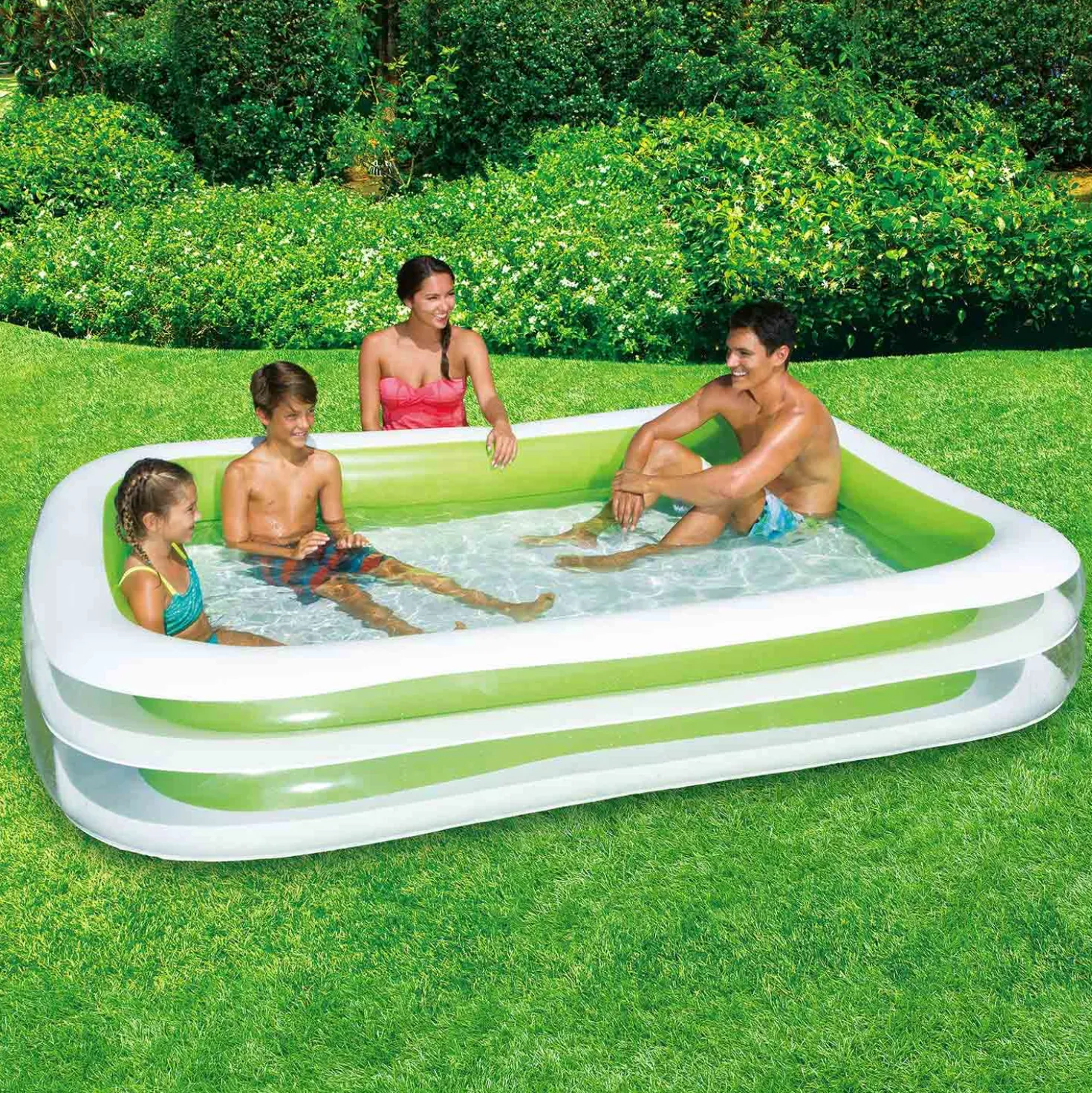 Summer Waves Zwembad Familie Deluxe 2-Rings 262 X 175 X 46 cm