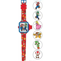 Super Mario Kinder LCD horloge met pojector