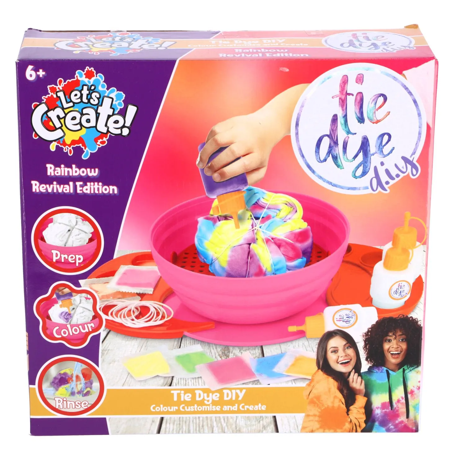 Tie dye station rainbow revival