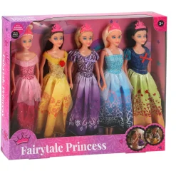 Tienerpoppen princess mega set 5 poppen