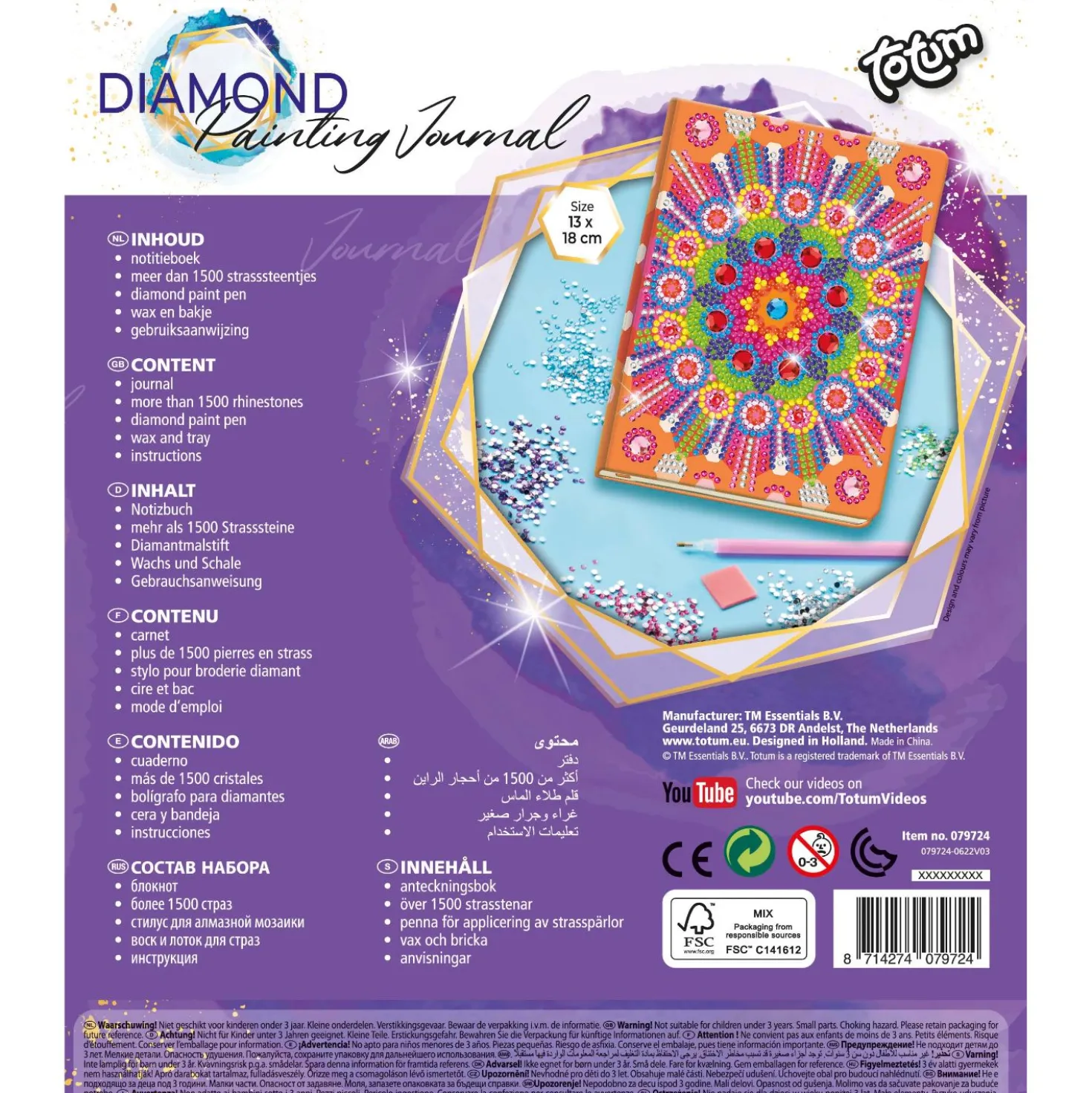 Totum diamond painting notitieboek mandala