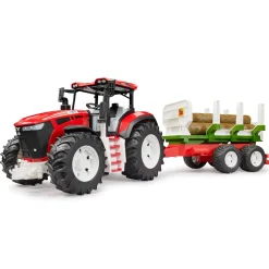 Tractor Roadmax Met Achteraanhanger En 3 Boomstammen