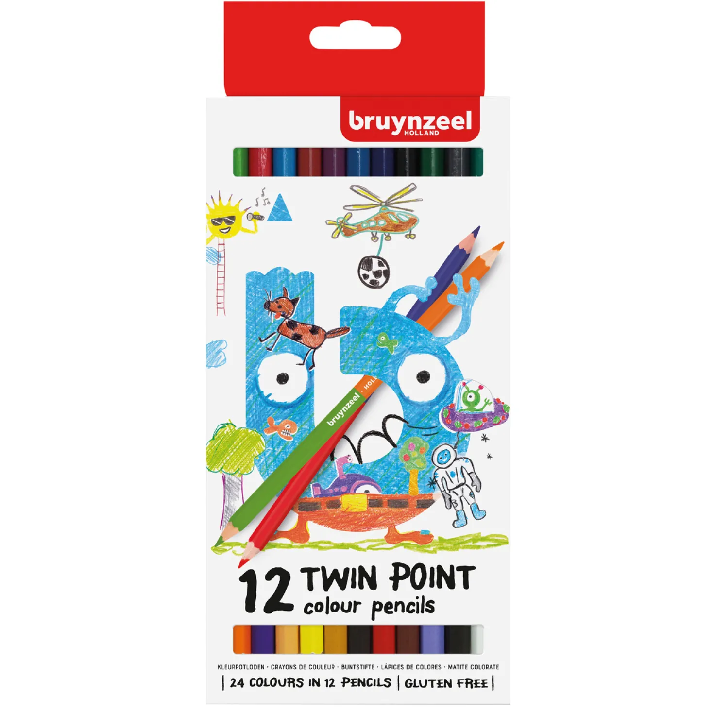 Twin Point Kleurpotloden Bruynzeel 12 Stuks