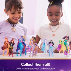 Unicorn Academy Pop Ava & Unicorn Leaf Stal Set