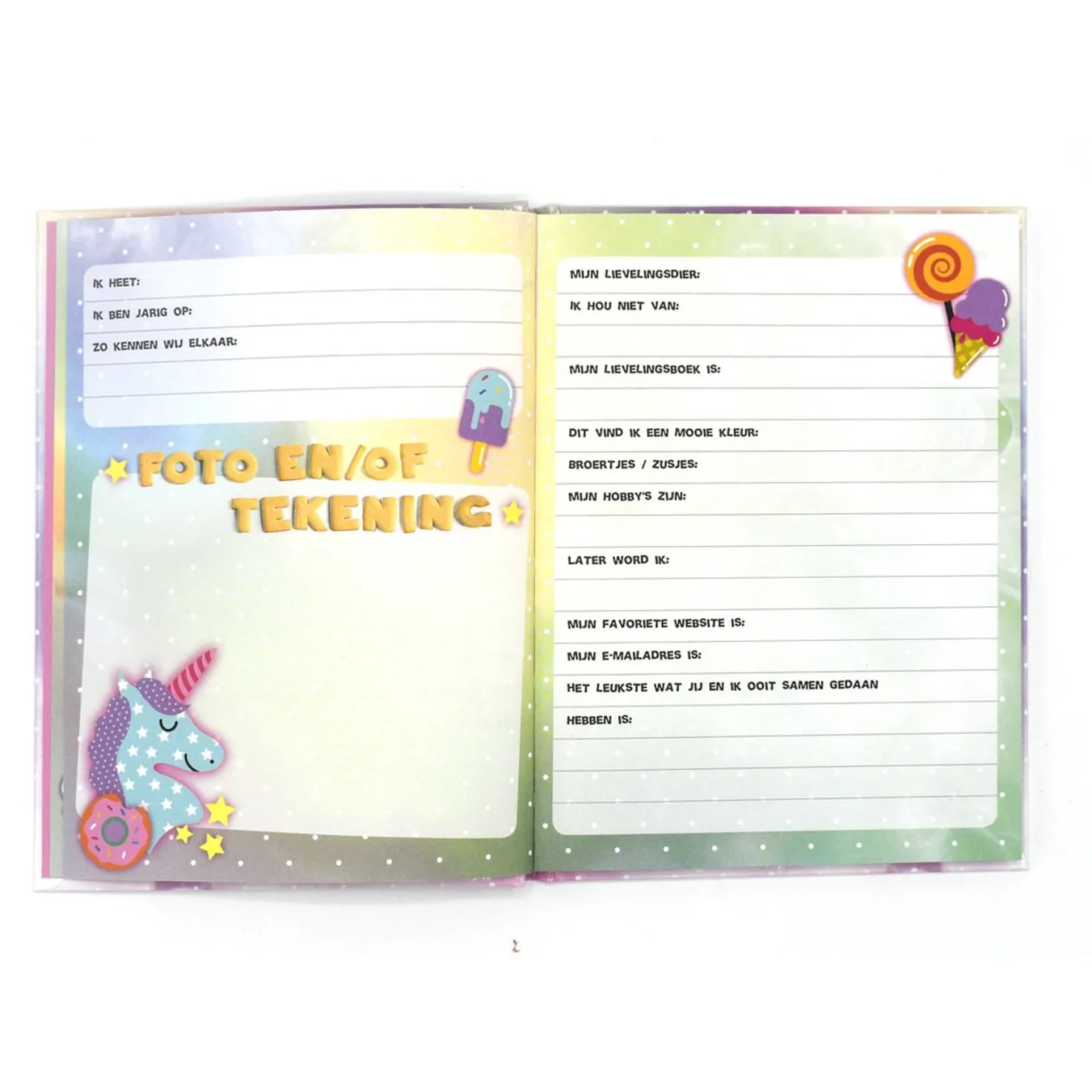 Unicorn Vriendenboek