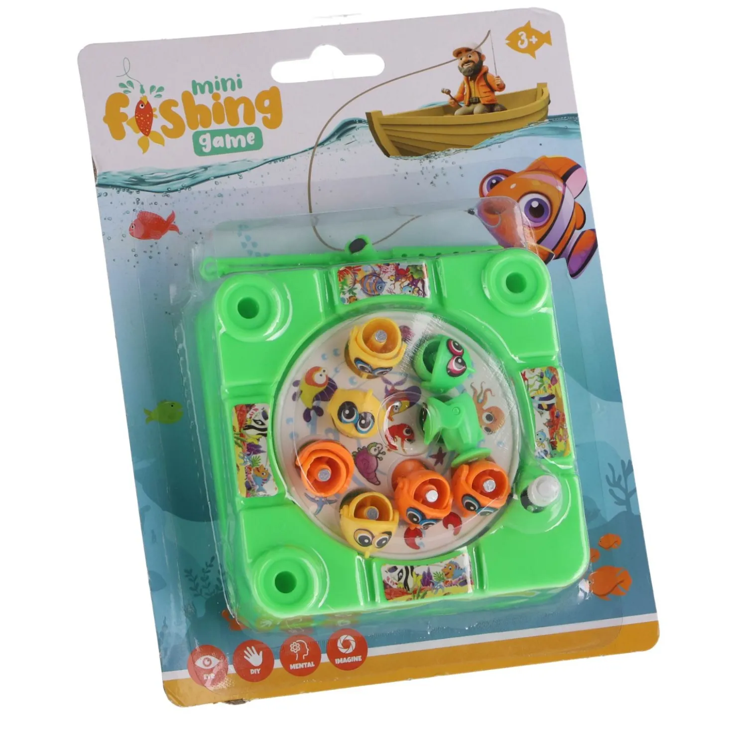 Vissen Vangen Klein - Kinderspel - 3 Assorti