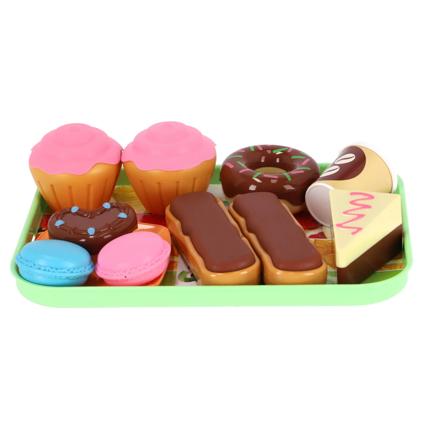 Voedselset donut en macaron