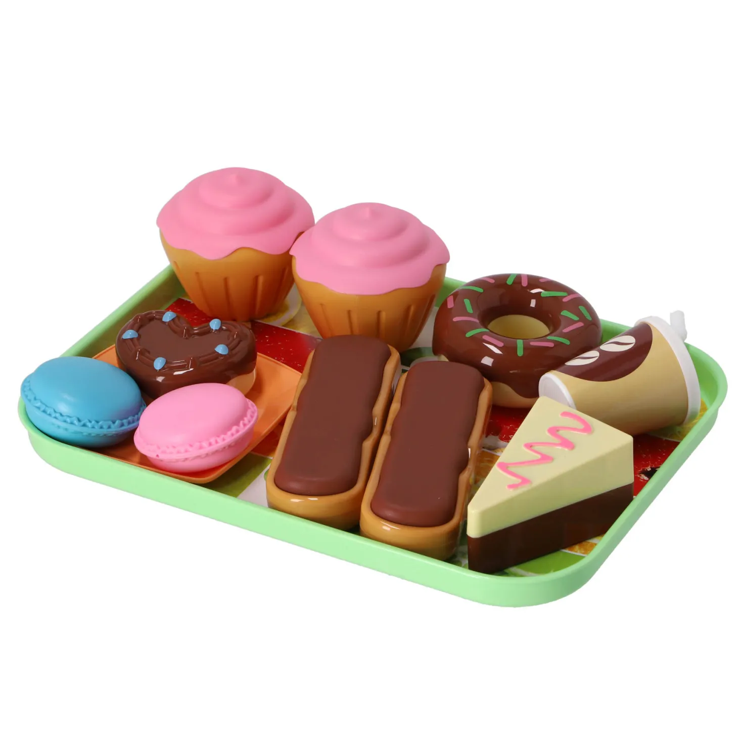 Voedselset donut en macaron