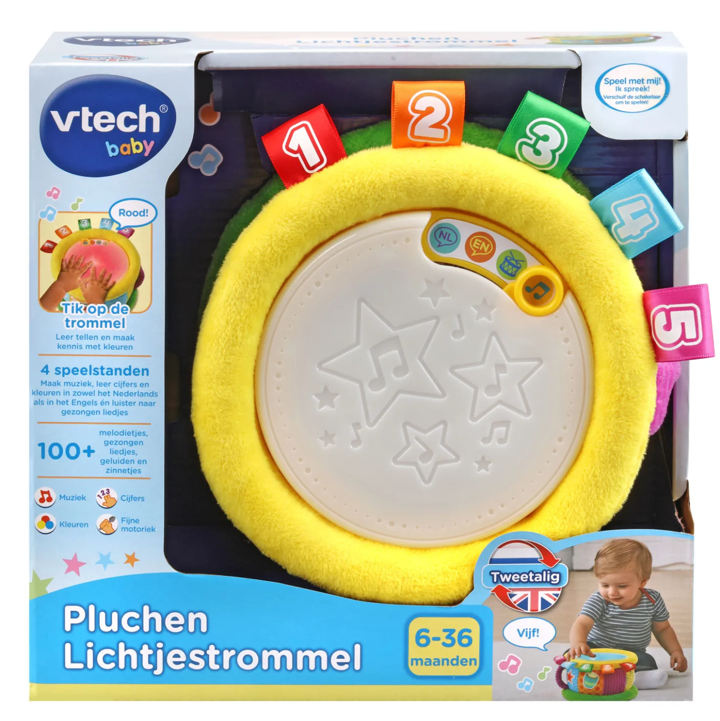 Vtech Baby Lichtjestrommel Pluche