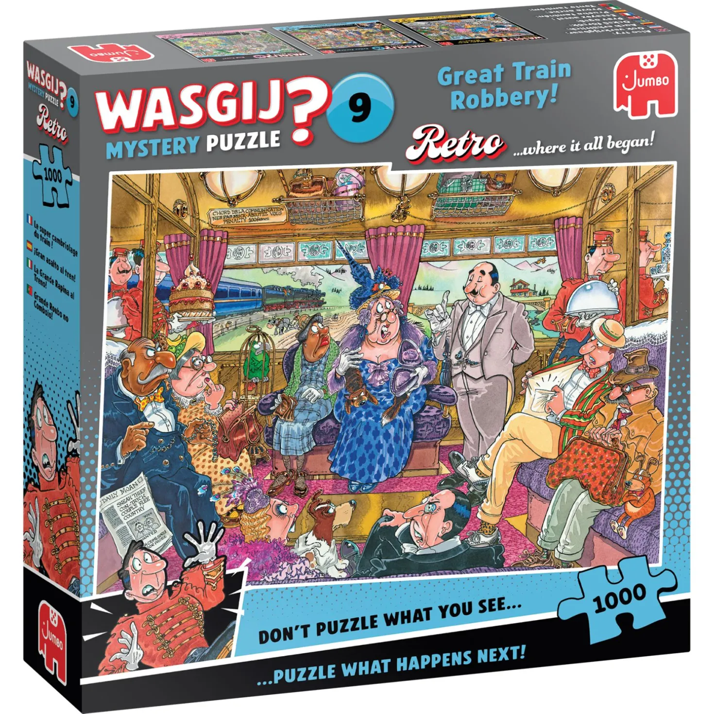 Wasgij puzzel retro De Grote Treinroof 1000 stukjes