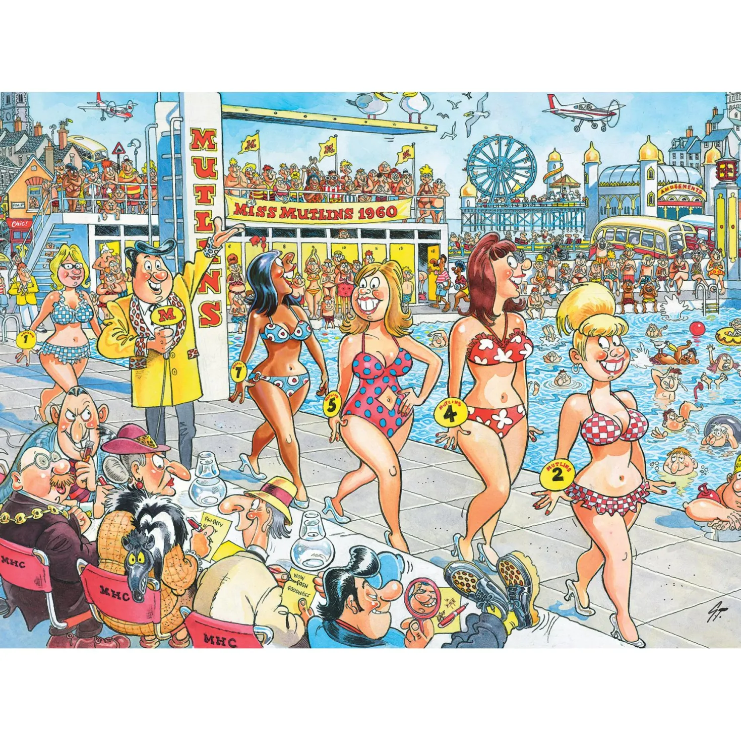 Wasgij puzzel retro Topmodellen 1000 stukjes