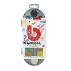 Waterverf Bruynzeel 12 Kleuren Met Penseel