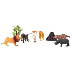 Wilde dieren set 8 delig