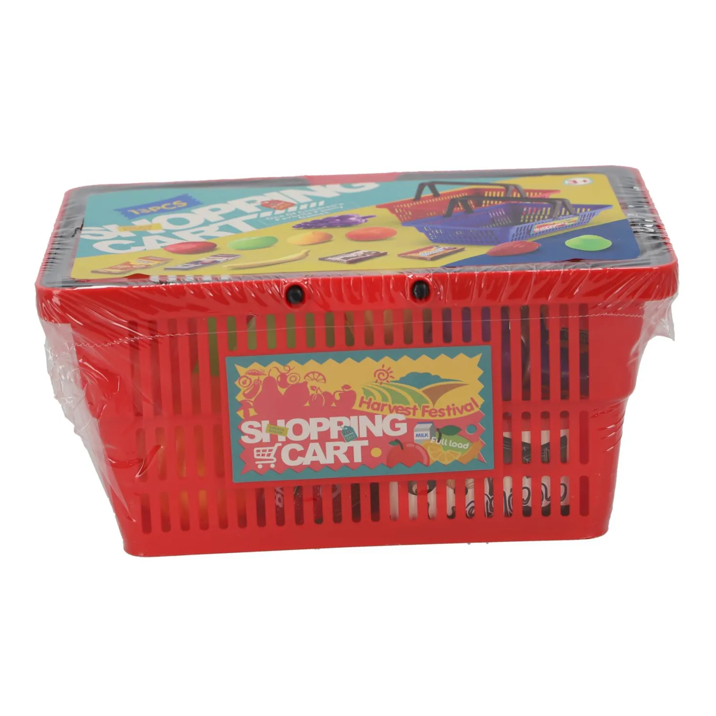 Winkelmandje gevuld rood
