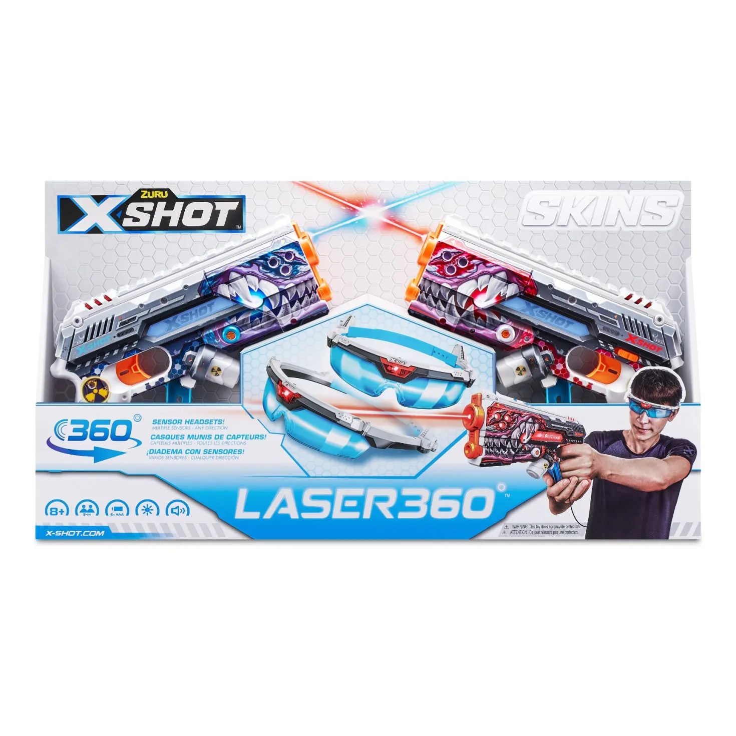 X-Shot skins laser 360 2 pak