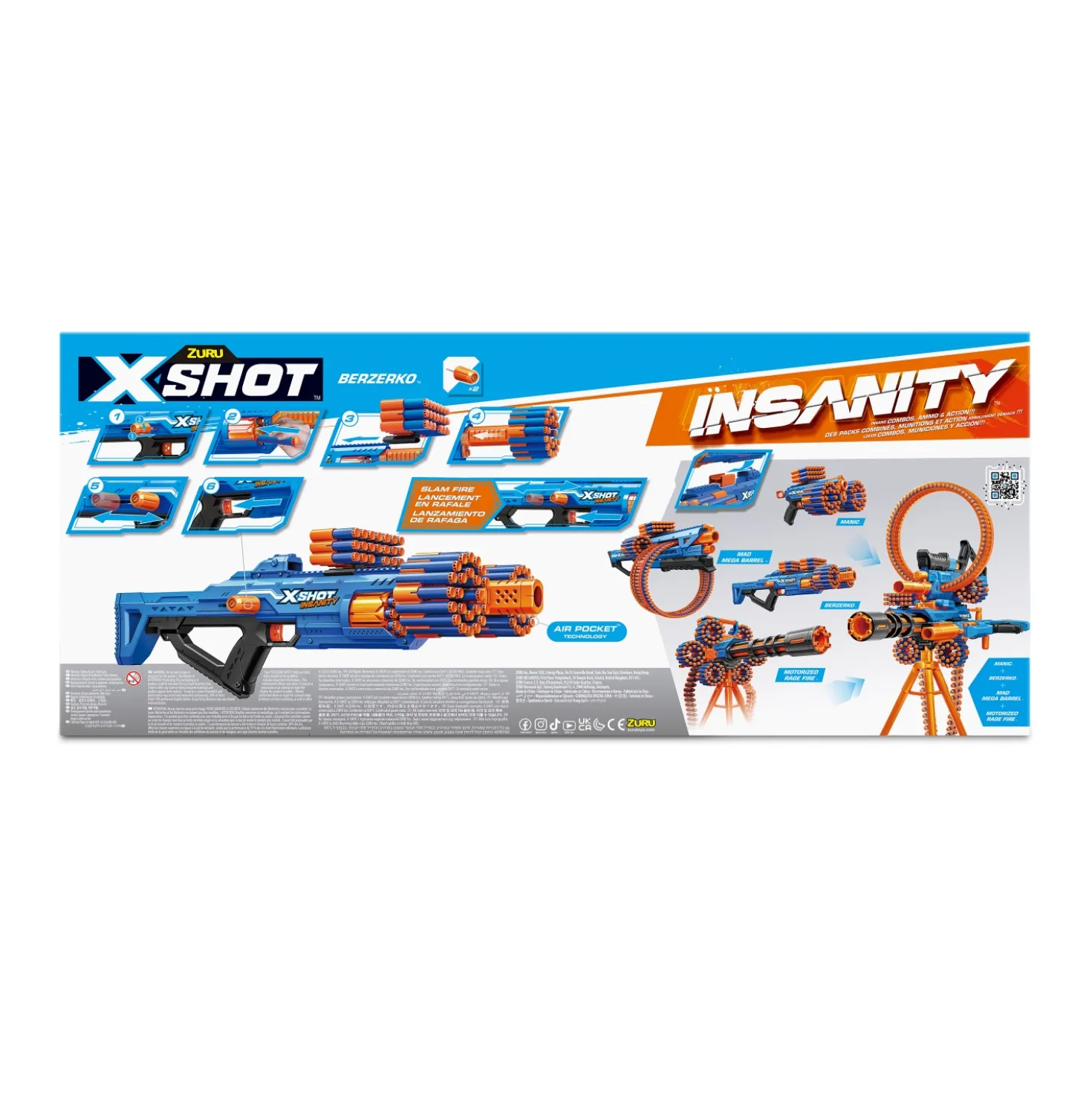 Zuru X-Shot insanity berzerko 8 shot (48 darts)