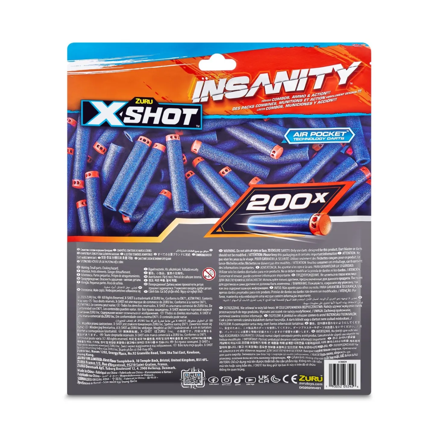Zuru X-Shot insanity 200 darts pack refill