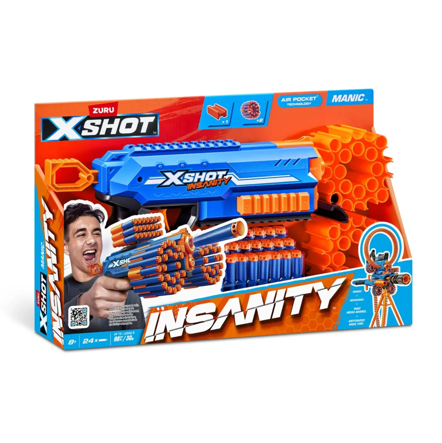 Zuru X-Shot insanity manic (24 darts)